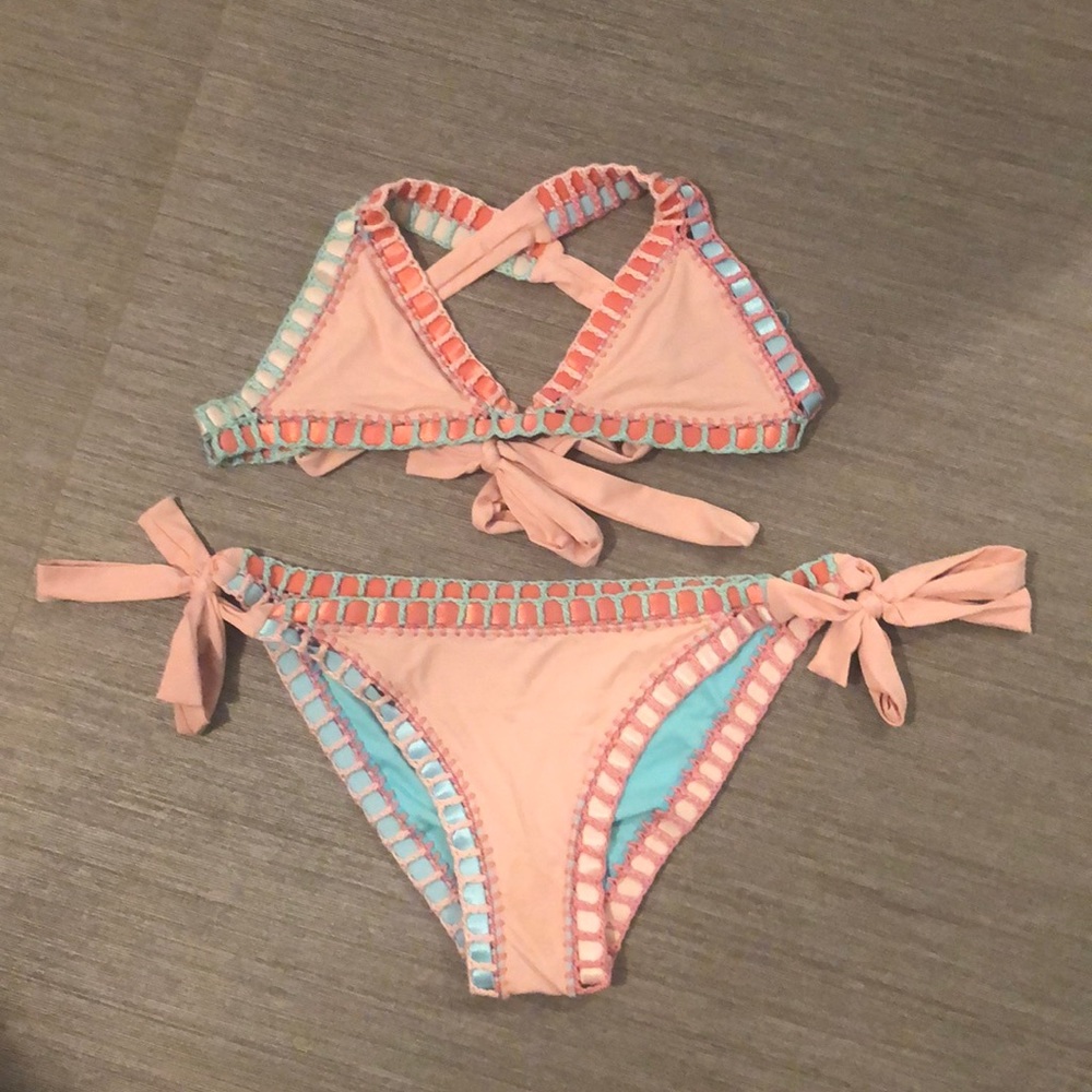 SABZ reversible crochet bathing suit